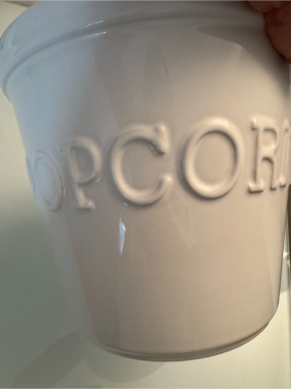 Crate & Barrel Popcorn Bowl